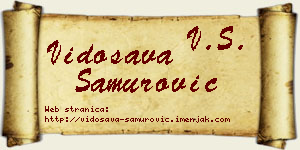 Vidosava Samurović vizit kartica
